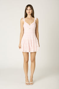 So Pretty Lace Dress in Baby Pink