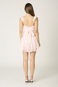 So Pretty Lace Dress in Baby Pink