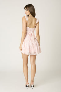 So Pretty Lace Dress in Baby Pink