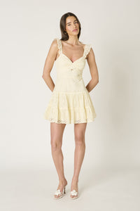 So Pretty Lace Dress in Butter