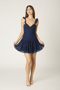 So Pretty Navy Lace Dress