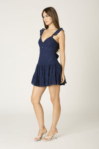 So Pretty Navy Lace Dress