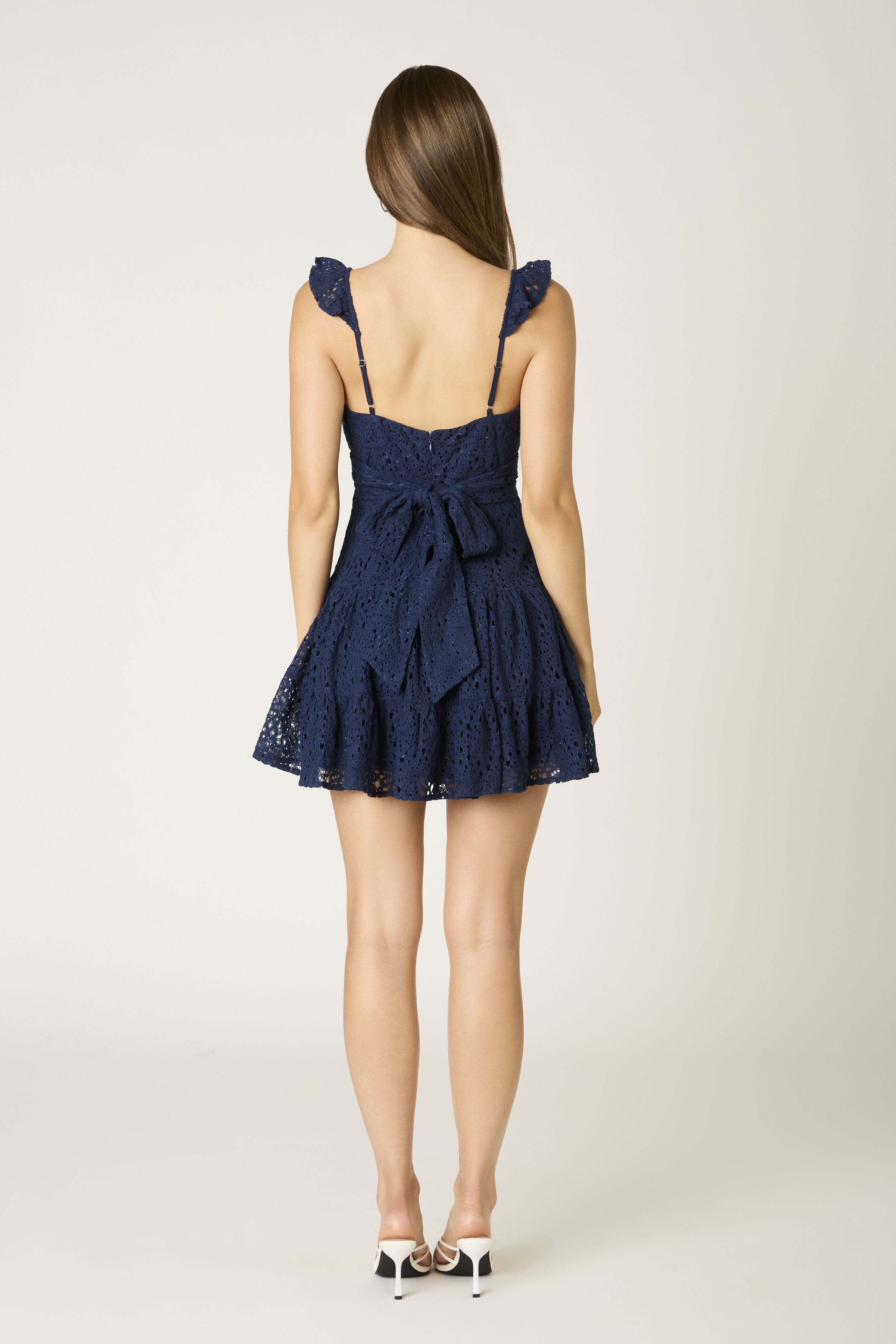 So Pretty Navy Lace Dress