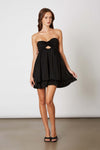 The Edit Tiered Mini Dress In Black