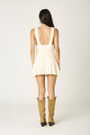 Ibiza Textured Mini Dress in Ivory