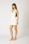 Ivory Lace Halter Dress