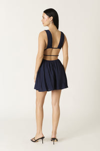Plunging V Min iDress with Open Back