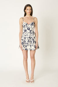 Elizabeth Navy Floral Mini Dress