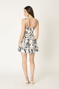 Elizabeth Navy Floral Mini Dress