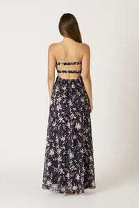Adriatic Twisted Sweetheart Cutout Maxi Dress