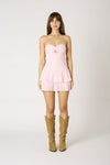 Daisy Eyelet Mini Dress in White