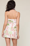 Vintage Palm tree Print Mini Dress