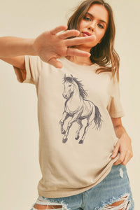 Horse Sketch Tee Shirt