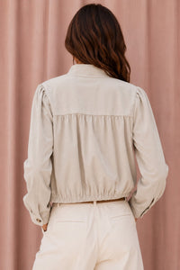 Sloane Faux Suede Bomber Jacket