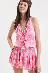Isla Ruffle Layer Mini Dress