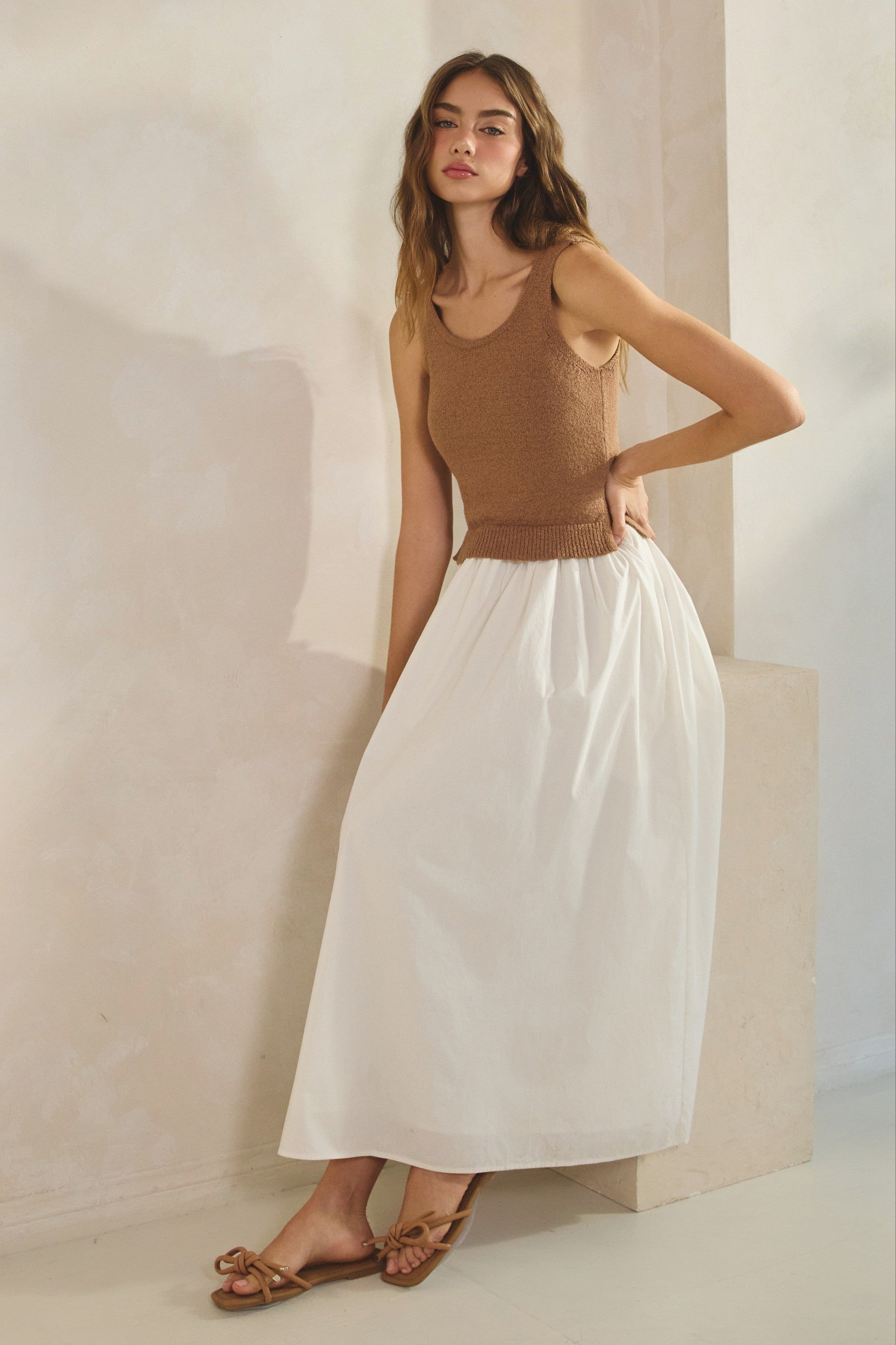 Sweater Top Maxi Dress