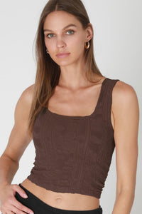 Look My Way Double Lace Square Crop Top MORE COLORS