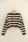 Striped Cropped Sweater