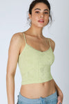 Double Lace Trim Seamless Tank MORE COLORS