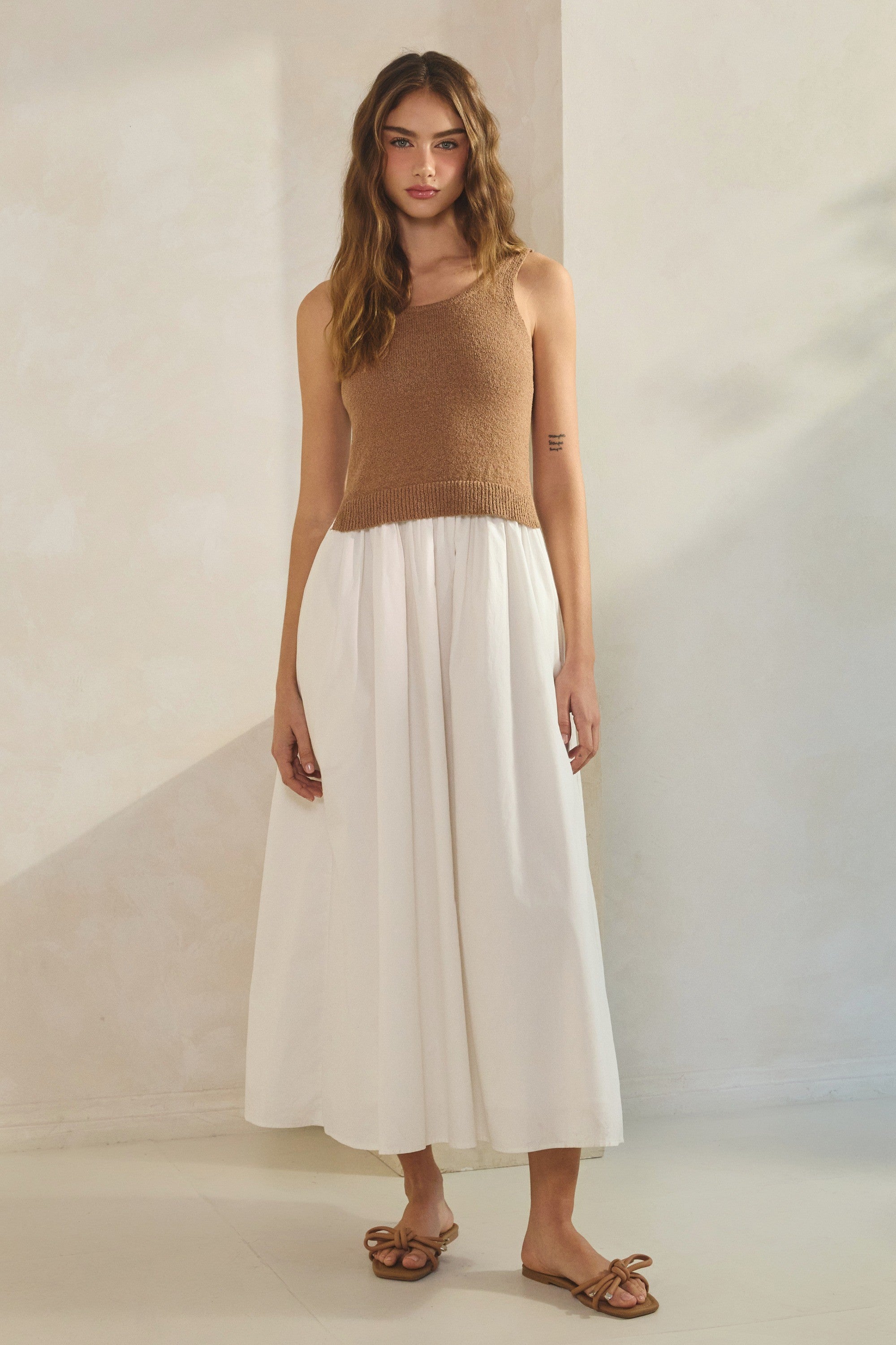 Sweater Top Maxi Dress