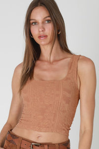 Look My Way Double Lace Square Crop Top MORE COLORS