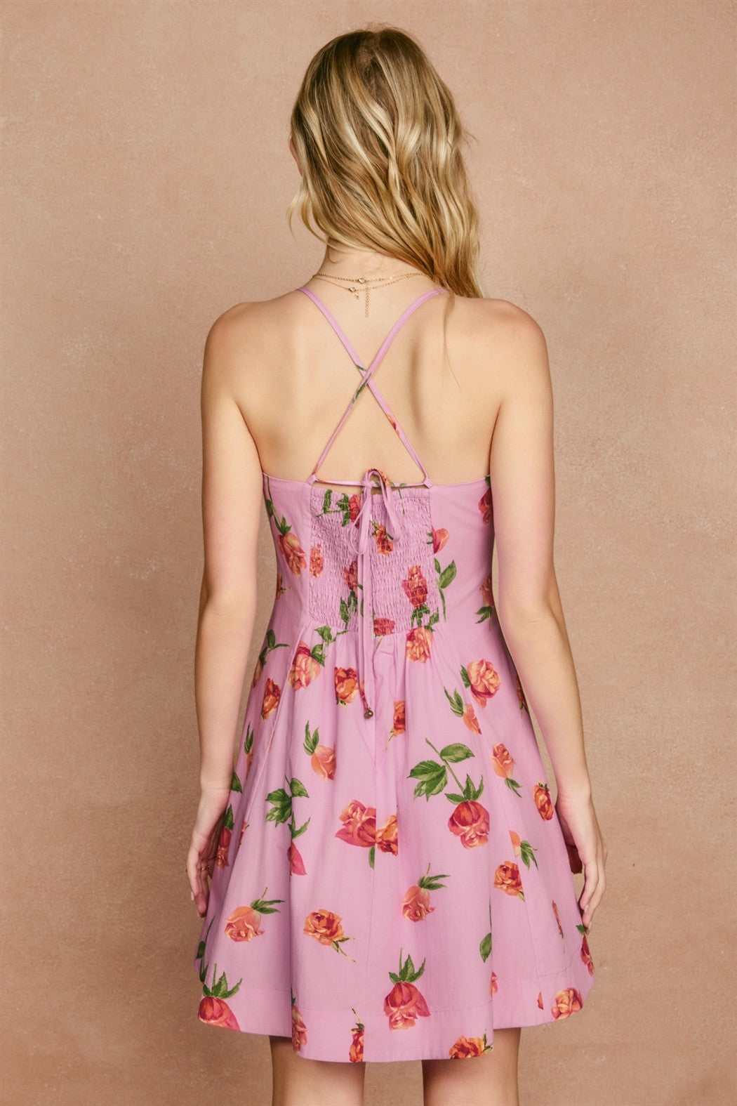 Rose Petal Mini Dress