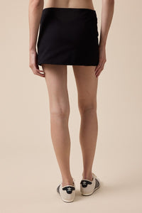 Jessie Mini Skirt With Built in Short in Black