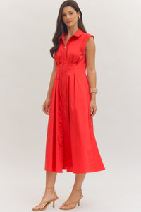 Zoey Zipper front Maxi Dress