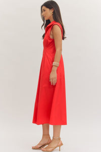Zoey Zipper front Maxi Dress
