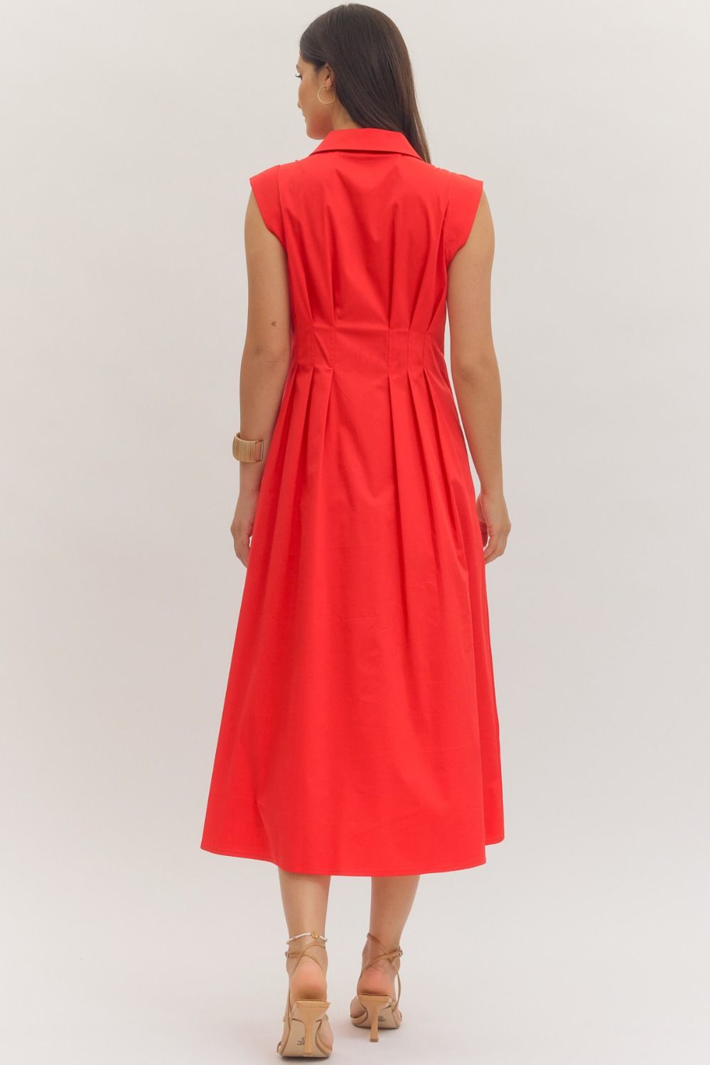 Zoey Zipper front Maxi Dress