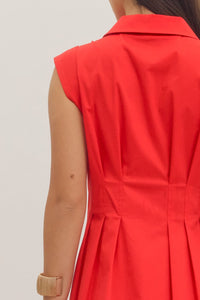 Zoey Zipper front Maxi Dress