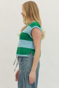 Striped Summer Sweater in Blue