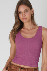 Reversible Texture Lace Top MORE COLORS