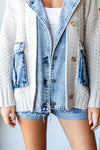 In the Mix Denim and Sweater jacket