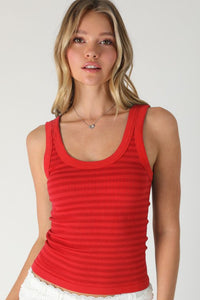 Striped One Size Tank Top MORE COLORS