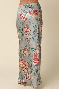 Cecile Floral Column Maxi Skirt