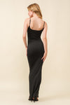 Coming For You Body Con Double Layer Maxi Dress FINAL SALE