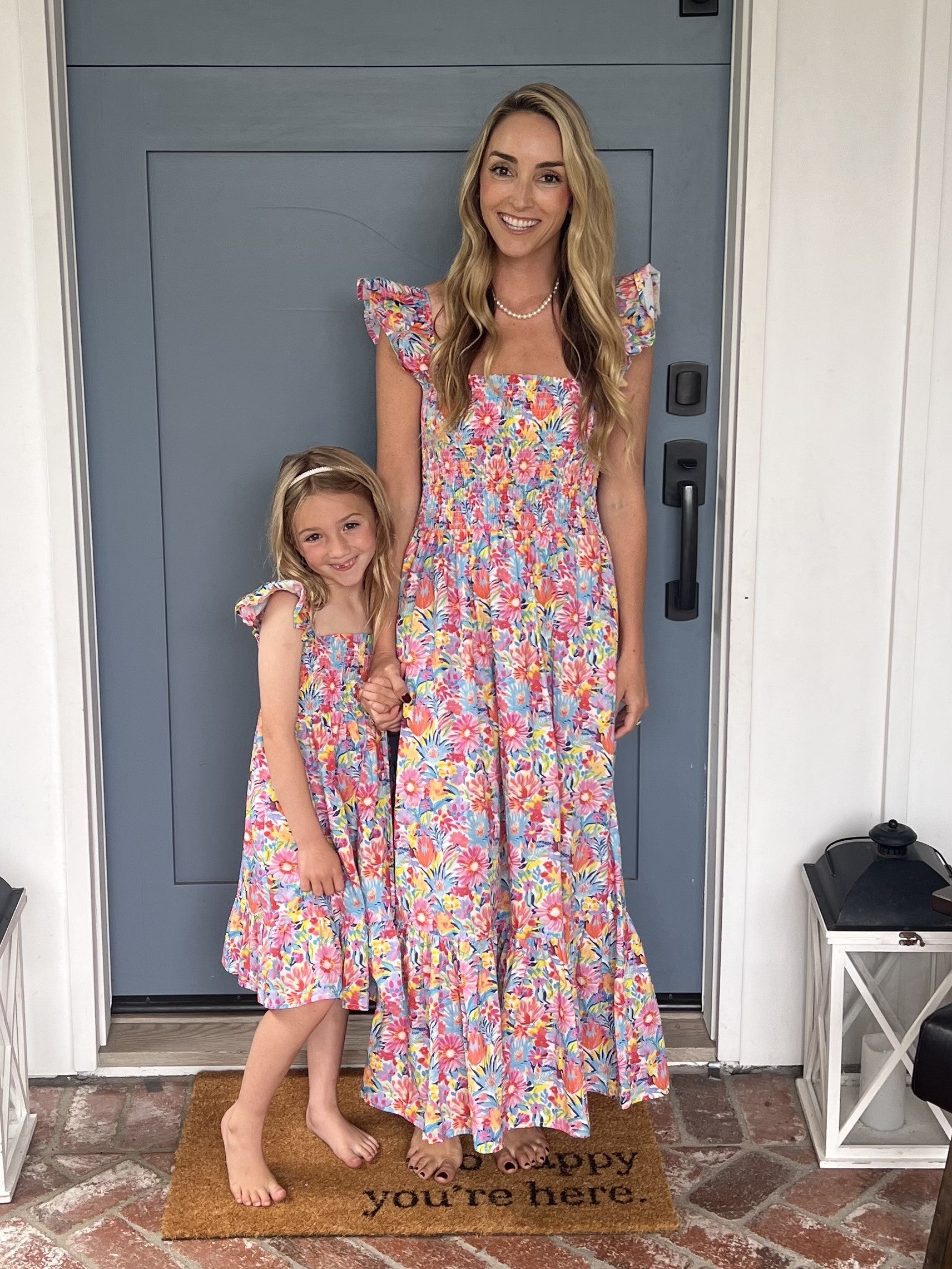 Mommy and Me Vacay Ready Smocked Top Dress Adult Size, SMALL Mommy and Me Vacay Ready Smocked Top Dress Adult Size, SMALL