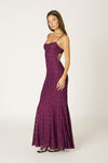 Plum Lace Maxi Dress