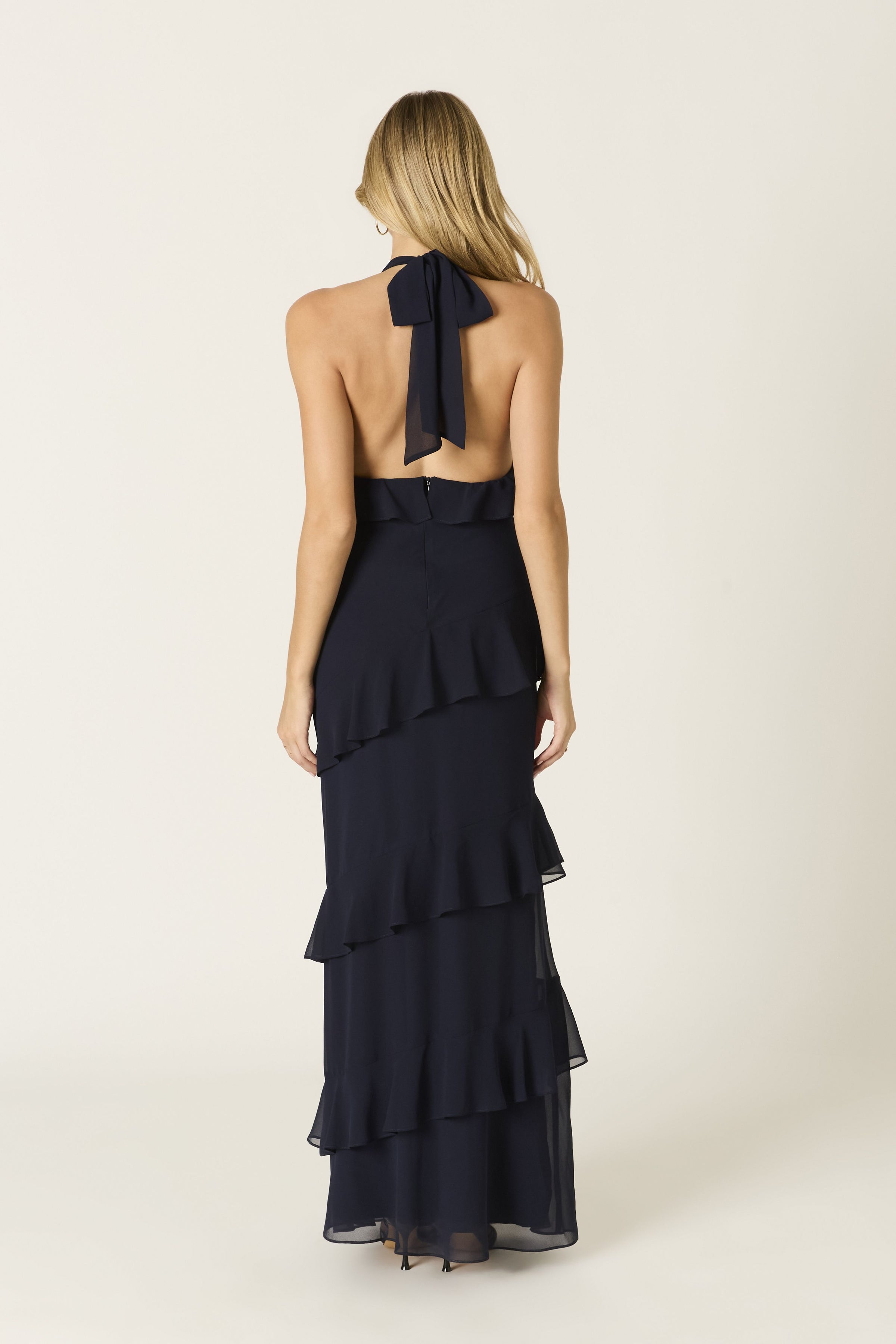 Take the Plunnge MIdnight Maxi Dress