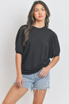 Lazy Sunday Pull Over French Terry Top
