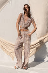 Palm Spring Wrap Front Two Piece Set